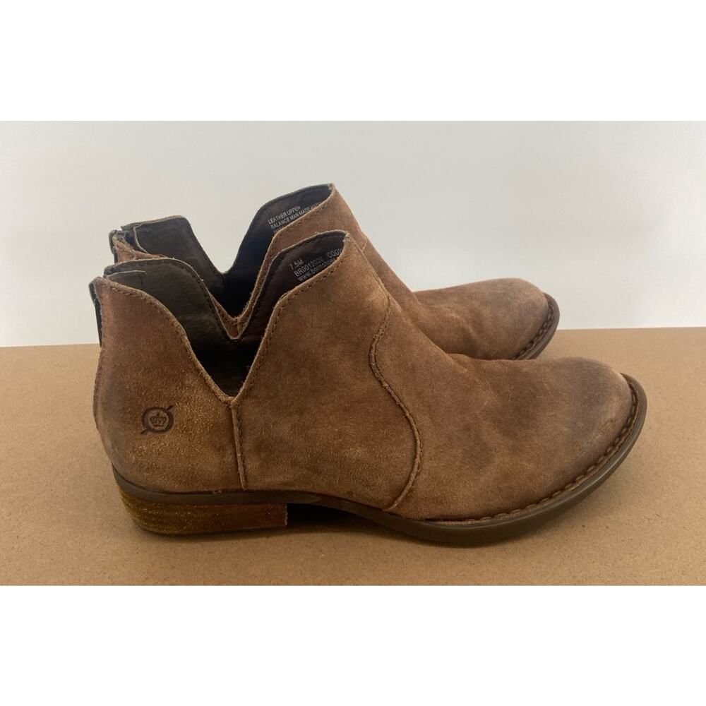 Distressed Boho Kerri Booties in Taupe by Born